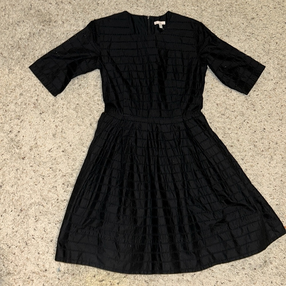 Gap black short sleeve dress
